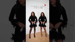 Wearing vs Styling Christmas outfit.. Which do you prefer 1 or 2 ️️ #fashion #styleinspo