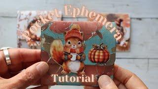 How To Make New Pockets For Your Journal/Journal Pockets/Ephemera Holder/Tutorial