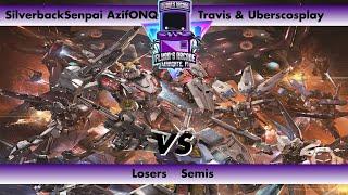 Flynn's Arcade 076 Losers Semis - FG | SilverbackSenpai & AzifONQ Vs Travis & Uberscosplay Gundam