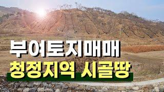 부여토지매매 청정지역 농사짓기 좋은 시골땅 도로접  (매물번호08) - 거래완료