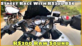 RS200 Bs6 2023 Raw Sound | Full Throttle Rs200 Ride | STREET RACE | 220 VS Rs200