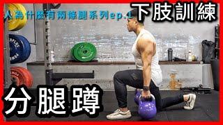 『分腿蹲』｜人為什麼有兩條腿ep.1｜下肢訓練｜完整教學｜新手系列｜Kun阿錕