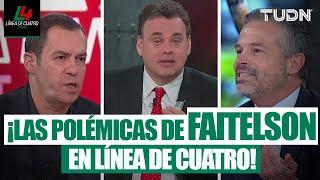 ¡ESTUVIERON ENCENDIDOS!  Los mejores DEBATES de David Faitelson en Línea de Cuatro | TUDN