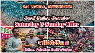 Saturday & Sunday Special Offer || ₹ 1100/5️’ Cotton Suits , PartyWear & Semi PartyWear