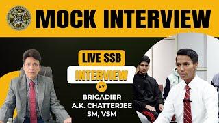 NDA Mock Interview - SSB Interview Candidate | NDA SSB Mock Interview | Brigadier Defence Academy