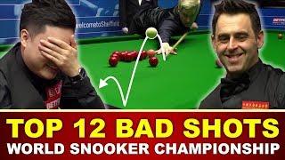 TOP 12 BAD SHOTS | World Snooker Championship 2017