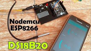 Nodemcu ESP8266 DS18b20 Waterproof Temperature Sensor Monitoring using Blynk