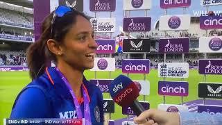 About Deepti sharma's mankading- I thought you will be asking about the first 9 wickets .