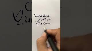희망 메시지 - 만년필/딥펜/잉크/캘리그라피 #shorts