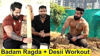 Desi Workout Challenge And Indian Wrestling Drink (BADAM RAGDA)