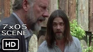 The Walking Dead 7x05 "Maggie,Jesus and Sasha argues with Gregory" Scene Season 7 Episdoe 5