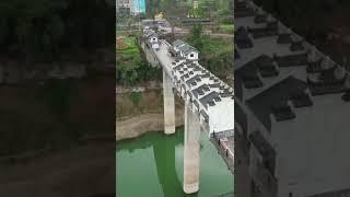 There is an entire neighborhood built over a bridge in Chongqing, China