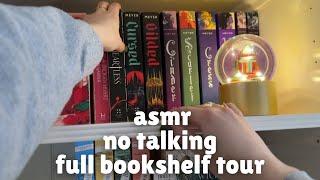 ASMR No Talking Bookshelf Library Tour (Lofi Book Tapping and Scratching)