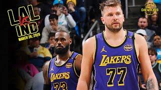Los Angeles Lakers Full Game Highlights vs Pacers | March 26, 2025 | FreeDawkins