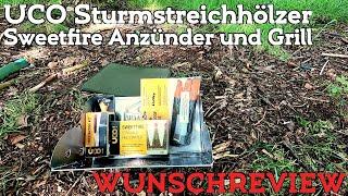 Uco Sturmstreichhölzer Sweetfire Anzünder und Grill