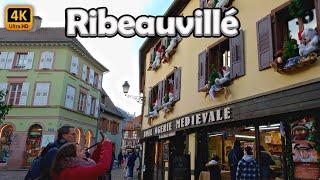  Ribeauvillé - The Magic of Christmas, Alsace, France - Complete Walking Tour - 4K 60fps