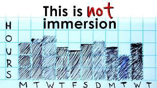 Language learners are confused about "immersion"