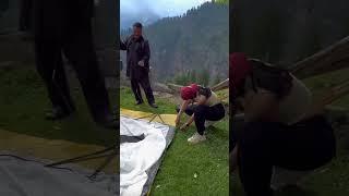 Living in Tent in Mountains