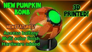 3D printed pumpkin bomb! New pumpkin tutorial | spiderman no way home green goblin pumpkin bomb