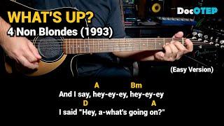 What's Up - 4 Non Blondes (Easy Guitar Chords Tutorial with Lyrics)