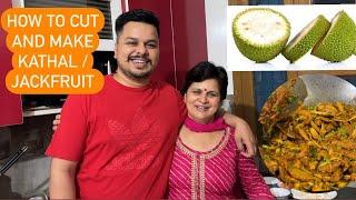 HOW TO CUT AND MAKE KATHAL / JACKFRUIT || EASY AND QUICK MOM’S RECIPE || TastyTalesBySarthakRohini