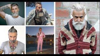 GREY Beards GREY Hair Quiffs Tattoos & Fashion 1 of 2 Pangels Best mix Blues