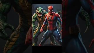 Hybrid Spiderman and his villain #yt #shorts #spiderman #trending #ai #animals #spider