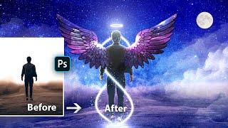 Angel Photo Manipulation In Photoshop | Photoshop Tutorials | Speed Art