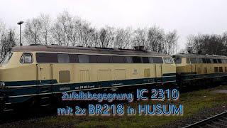 ◄MARSCHBAHN► Doppeltraktion Mit 218-480-2 und 218-490-1 vor dem IC 2310 - Voller TB11-Sound :D