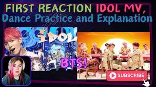 FIRST REACTION to IDOL, Dance practice and Idol Explained