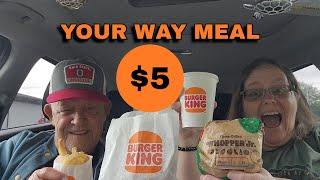 Burger King $5 Your Way Meal Review #foodreview #fastfood #fastfoodreview #burgerking