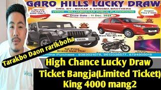 Tarakbo Daon Rarikboha ll Lucky Draw Limited Tickets Only king 4000 mang2 ll William Nagaro Ground o