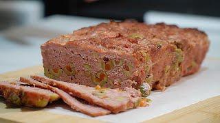 OLIVE LOAF Classic Deli Meat with Pimento-Stuffed Olives – Easy Recipe!