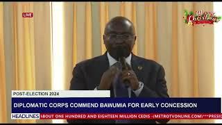 Diplomatic Corps Commend Dr Bawumia for Concession Post Election 2024