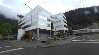 Alaska : Downtown Juneau city drive 4k