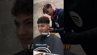 Lamine Yamal as a barber ️ #fcbarcelona #lamineyamal #yamal #viral