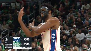 Joel Embiid IS WILD for doing this celebration towards Celtics crowd 