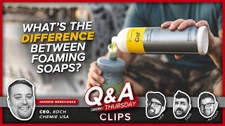 What's The Difference Between GSF,  Active Foam & Super Foam? | Q&A THURSDAY CLIPS