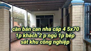(#50) Bán nhà cấp 4 sát khu công nghiệp BẦU BÀNG 5x70 giá 1ty195tr [Bất động sản bầu bàng]