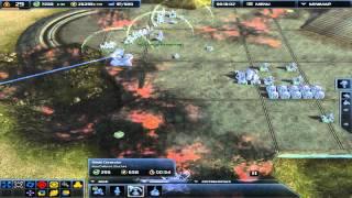 Supreme Commander 2: Me and Evan vs 2 cheating AI Part 4