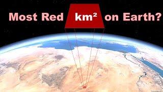 Most RED square km on Earth (by major region)