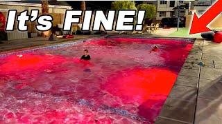 Our Pool Water Is RED!!