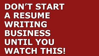 How to Start a Resume Writing Business | Free Resume Writing Business Plan Template Included