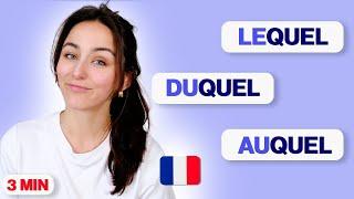 Pronoms relatifs en français : lequel, duquel, auquel - Explication facile !