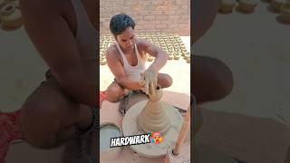 mitti ke small pot kaise banate hai how make to pot #hardwark 45.c  #viral #prajapati #tranding yt