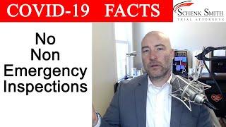 Covid-19 Nursing Home Fact 9: No Non-Emergency Inspections