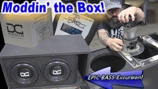 Moddin' The Box (2) DC Audio 10" Subwoofers Ported Enclosure + EPIC BASS Excursion!