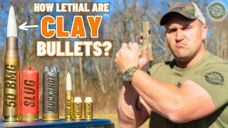 How Lethal Are CLAY Bullets? (50 BMG, 12 Gauge, 300 BLK & More!!!)