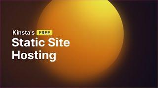 Kinsta | Free Static Site Hosting