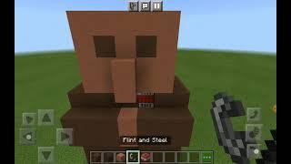 blowing up a villager Minecraft